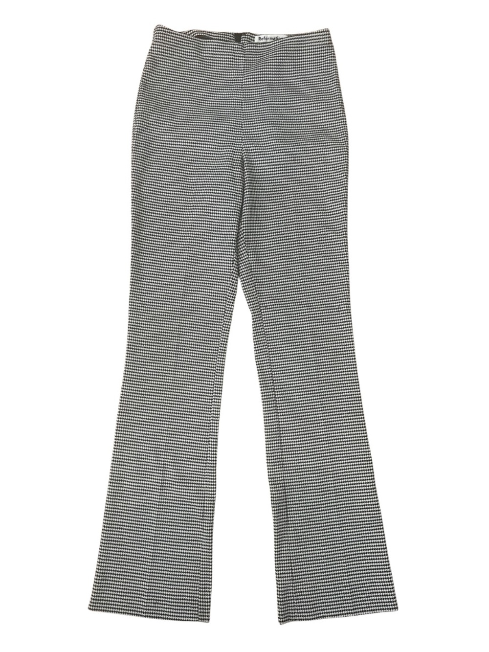 Reformation Houndstooth Ankle Flare Pant